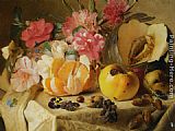 Still life with autumn fruits by Theude Gronland